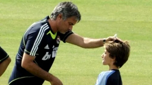 Mourinho și-a dus fiul la grădina zoologică…pe Bernabeu :)! „Jucătorii mei sunt niște animale foarte speciale”