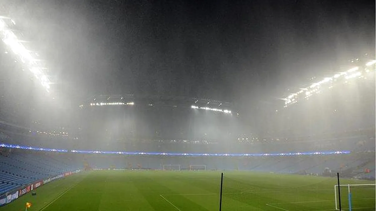Partida dintre Manchester City și Monchengladbach, amânată din cauza ploii, se va juca miercuri