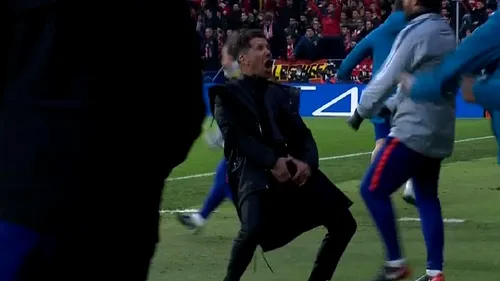 UEFA l-a sancționat pe Diego Simeone. VIDEO | Gestul reprobabil făcut în timpul meciului cu Juventus, după golul marcat de Gimenez