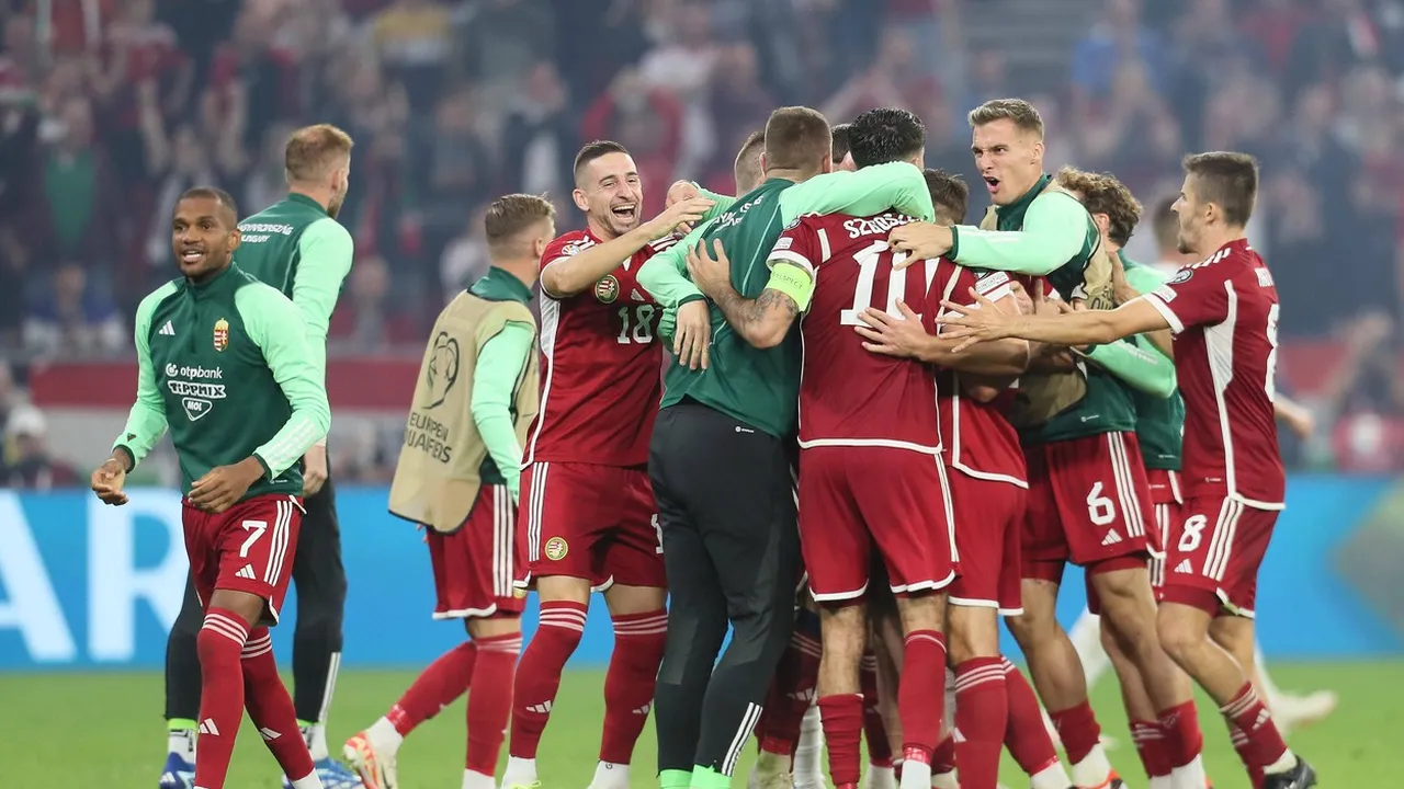 HUNGARY vs SERBIA Celebration football Serbia vs Hungary UEFA European Championship EM Europameisterschaft qualificar 