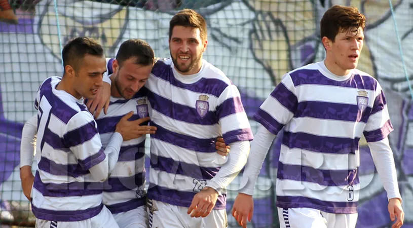 Descătușare alb-violetă în derbyul Timișoarei.** ASU Poli a trecut la scor de 
