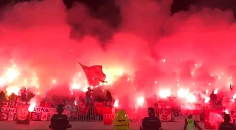 Imagini fabuloase din „Clasicul” Serbiei! Partizan merge în finala Cupei, după victoria cu Steaua Roșie Belgrad! 25 de mii de fani au incendiat tribunele | FOTO & VIDEO