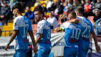 Corvinul continuă să câștige fără probleme în play-out. Florin Maxim, după succesul la scor cu FC Bihor: ”În afara finalului, am arătat bine”