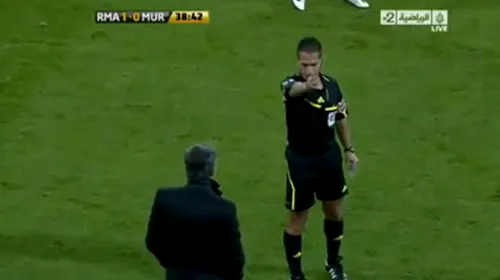 VIDEO** Mourinho, pus la punct de un arbitru! Portughezul a fost trimis în tribune! Vezi reacția senzațională! :)