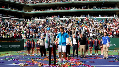 Roger Federer s-a impus pentru a patra oară la Indian Wells
