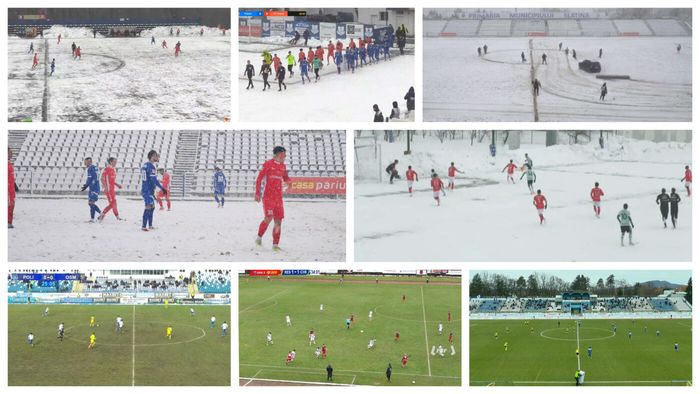 Iarnă în toată regula în primul weekend de Liga 2 din 2026. Au fost probleme cu disputarea mai multor jocuri, iar FRF a refuzat să le amâne