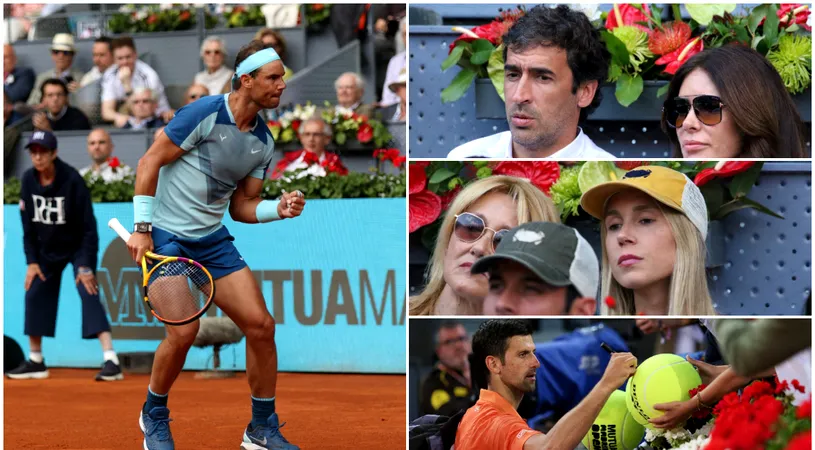 Meciuri stelare și spectatori de lux în sferturile Mastersului de la Madrid! Rafael Nadal - Carlos Alcaraz, „blockbusterul