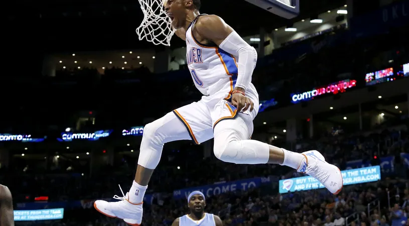 Suma FABULOASĂ‚ oferită de Oklahoma City Thunder lui Russell Westbrook pentru a semna un nou contract pe 5 ani. Ultimul MVP din NBA va evolua cel puțin până la 34 de ani la actuala sa echipă