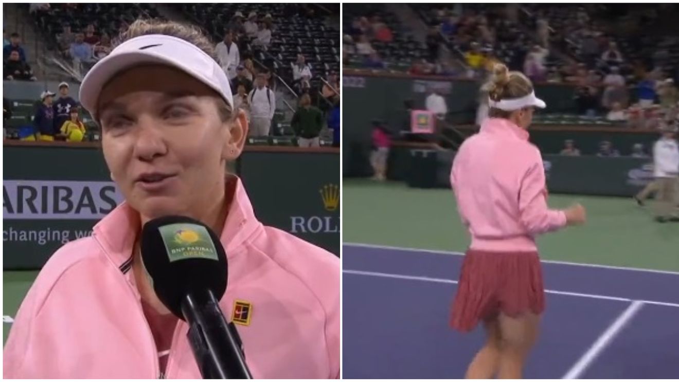 Simona Halep a evitat să vorbească despre Sorana Cîrstea și a fugit de la interviu: „Ne vedem în turul următor!" Prima reacție după calificarea în optimi la Indian Wells | VIDEO