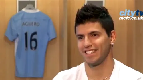 VIDEO** Agüero, bucuros că a devenit „cetățean”! Primul interviu acordat la Manchester City