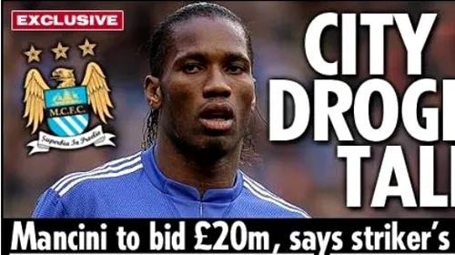 Noul El Dorado: City îl vrea pe Drogba!** Vezi cât primește Chelsea
