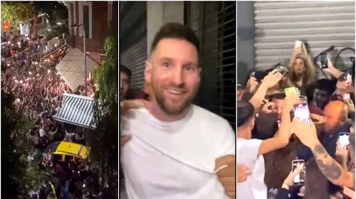 Lionel Messi, prins la înghesuială în Buenos Aires! Argentinienii i-au scandat numele și l-au lăsat cu greu să iasă din restaurant | VIDEO