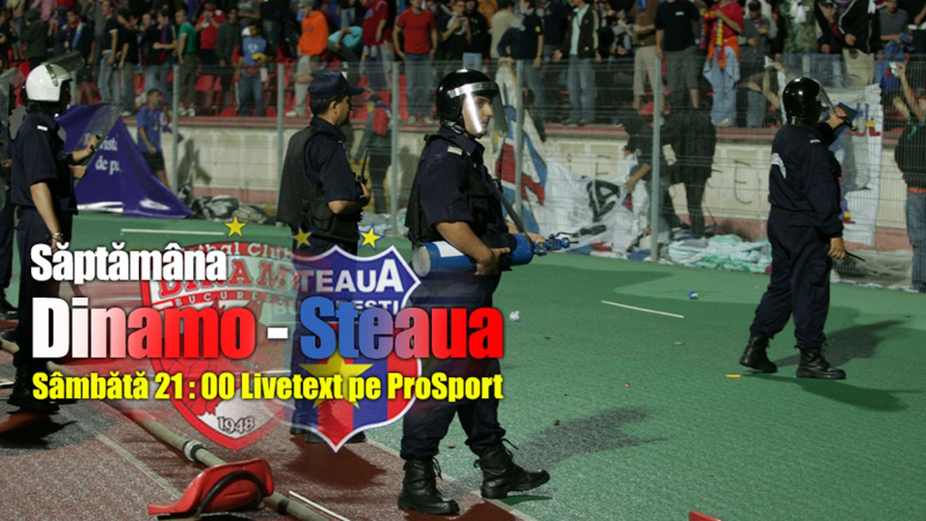 Jandarmeria se teme: "Dinamo - Steaua e un meci de risc maxim"