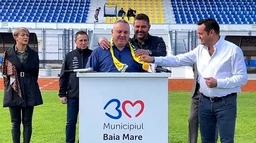 Mihai Iosif, prezentat oficial la Baia Mare: ”Am venit din dorința de a promova sezonul viitor.” Primarul i-a făcut o caracterizare interesantă: ”E antrenor de performanță, nu pompier”