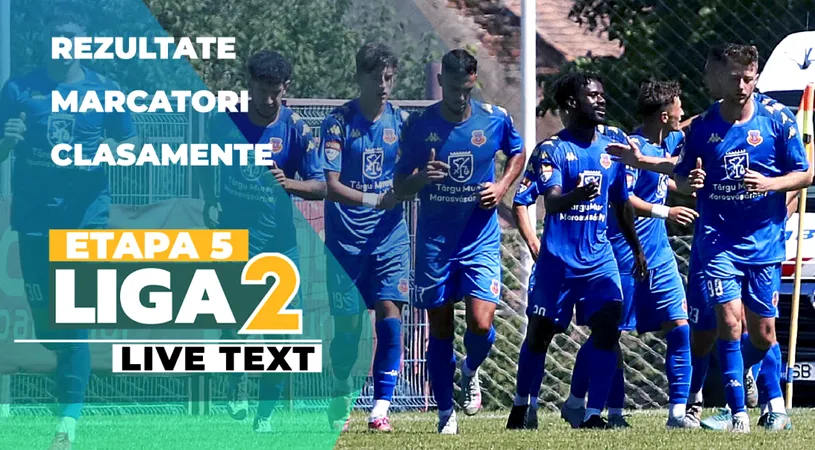 Etapa 5 Liga 2 | Steaua pierde la scor la Oradea și suferă primul eșec în acest sezon, la fel ca FC Voluntari. Poli Iași se împiedică din nou acasă