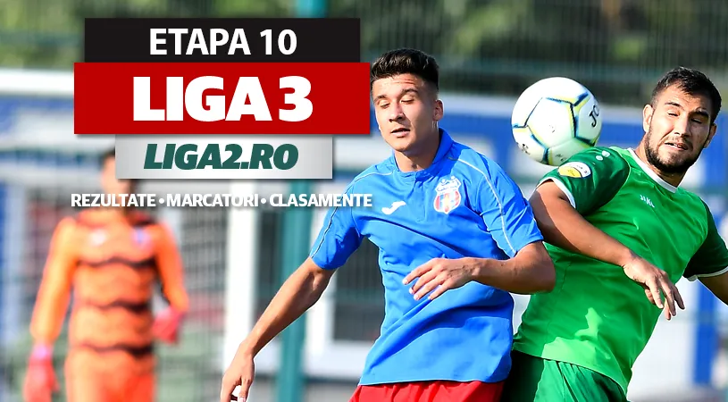 Liga 3, etapa 10, rezultate și marcatori | Steaua câștigă la pas la Balotești, Foresta urcă pe locul 1 după ce trece de Miroslava. ACS Poli a obținut scorul ultimei runde din 2020, iar Viitorul Șelimbăr a pierdut primele puncte în acest sezon