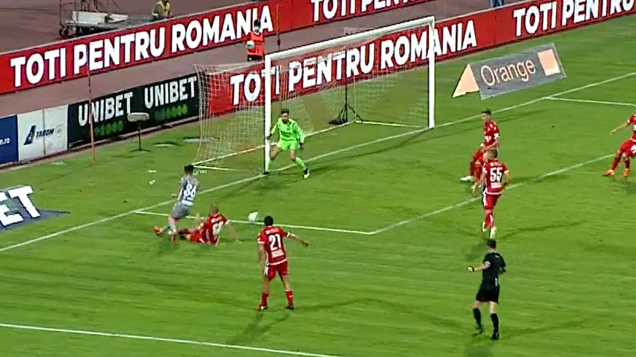 Ante Puljic, gafă la Dinamo - UTA! Fundașul iubit de toți fanii a făcut penalty și arădenii au deschis scorul | VIDEO