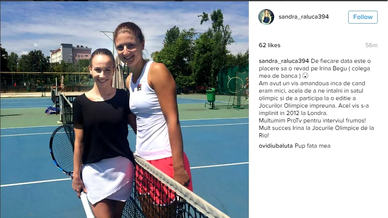 IMAGINEA ZILEI | Visul după care au alergat Sandra Izbașa și Irina Begu. Ce sport le-a unit: 