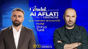 „Ai Aflat! cu Ionuț Cristache” începe joi, 27 noiembrie, de la ora 15.00, live pe Gândul. Invitat: Marius Tucă