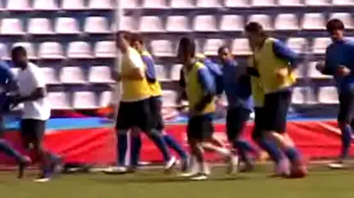 VIDEO **Steliștii au pregătit la Vâlcea meciul cu Alba Iulia