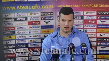 Țucudean, "dublă" pentru Steaua la primul meci ca titular: "M-am simțit foarte bine alături de noii mei colegi. Sper să dau cât mai multe goluri"