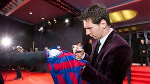 Barcelona, echipa cu cele mai multe "Baloane de Aur" din istorie!** Foto de colecție cu laureații