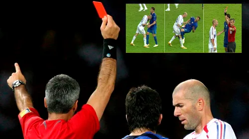 După 12 ani, o ipoteză incredibilă a fost lansată în legătură cu incidentul Zidane – Materazzi: „Dacă nu se întâmpla asta, arbitrul nu ar fi oprit jocul. Nu văzuse faza”. Francezul, acuzat că a contribuit la eliminarea lui Zizou în finala CM 2006