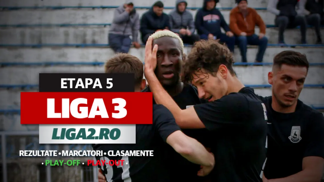 Liga 3, etapa 5 din play-off și play-out | Scorul rundei: 10-0. CSM Deva e în picaj, Corvinul s-a impus cu emoții la Ungheni. Bucovina, Metalul Buzău, Popești Leordeni și Alexandria au câștigat derby-urile locale. CSM Reșița și CS Afumați au pierdut