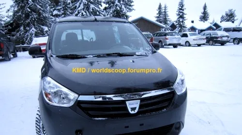 VIDEO & FOTO Dacia Lodgy a fost testată pe zăpadă în Franța