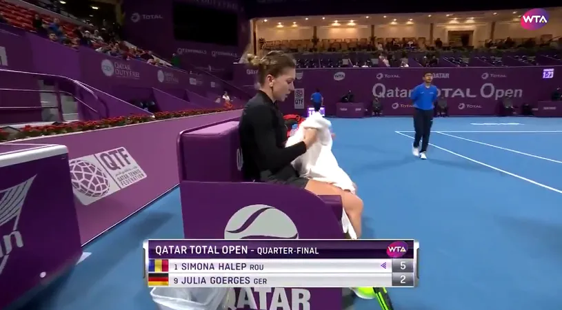 VIDEO | Simona Halep a făcut din nou spectacol! Lovitura care a blocat-o pe adversara sa de la Doha