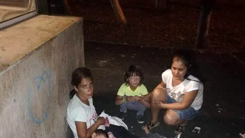 O mamă cu cinci copii care dormea pe străzile din București a primit un ajutor nesperat 