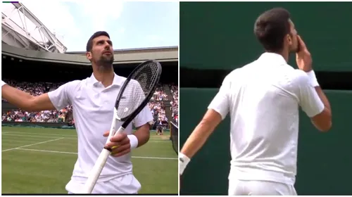 Novak Djokovic a făcut show pe teren în timpul finalei de la Wimbledon! Gesturi ironice către spectatori și reproșuri la adresa arbitrului | FOTO & VIDEO