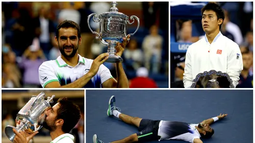 Marin Cilic a cucerit titlul la US Open: 6-3, 6-3, 6-3 cu Kei Nishikori. Croatul s-a dovedit prea puternic în fața japonezului prea obosit