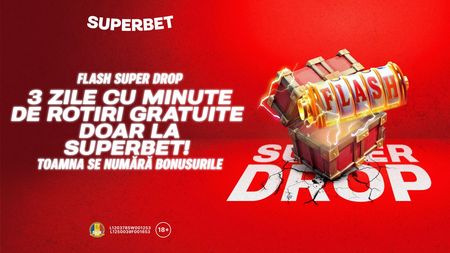 Advertorial. Flash Super Drop! Ai 3 zile cu rotiri gratuite, doar la Superbet