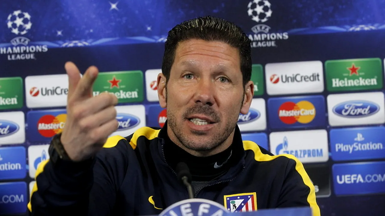 Simeone, încântat de evoluția fotbaliștilor săi în meciul cu AC Milan: 