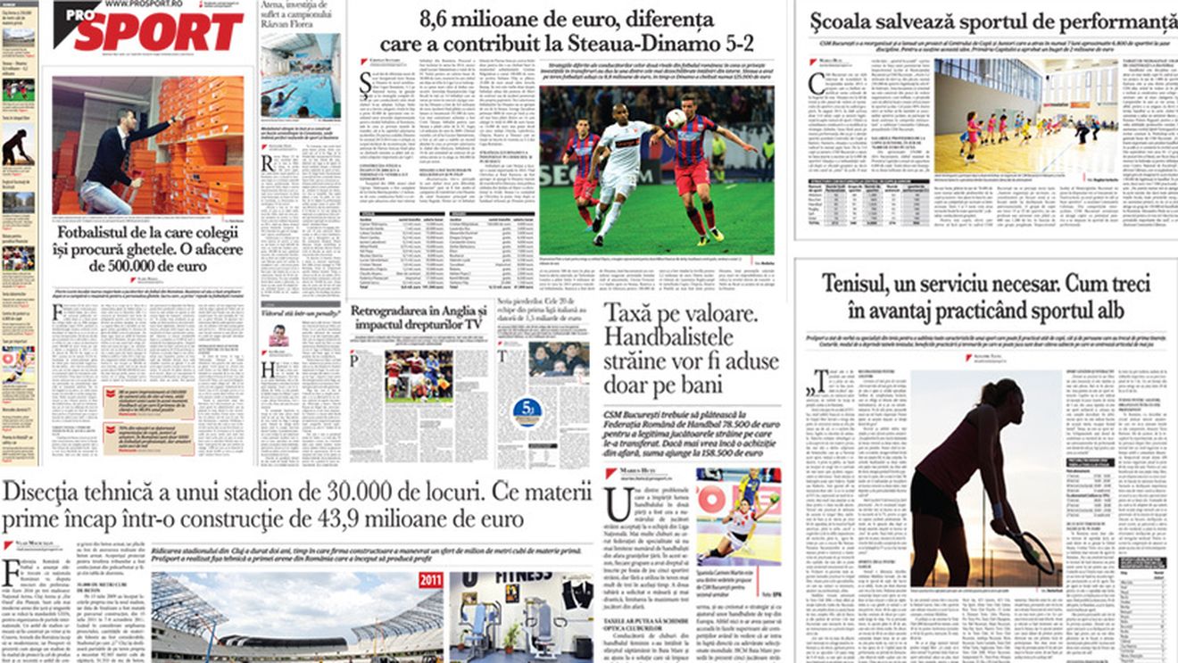 Marți în ProSport: Cluj Arena, prima arenă din România care produce profit