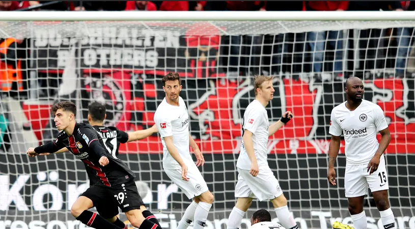 Leverkusen o DISTRUGE pe Frankfurt! Câte goluri a marcat în 45 de minute. Antrenorul lui Eintracht a făcut două schimbări într-un minut 