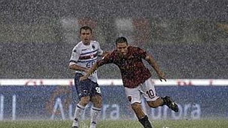 Partida dintre Roma și Sampdoria, suspendată