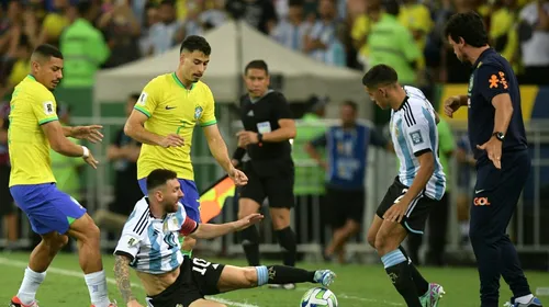 Violențe în derby-ul Americii de Sud! Messi și-a scos naționala de pe teren în Brazilia – Argentina, iar Dibu Martinez a sărit să se bată cu jandarmii! | VIDEO