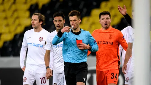 Benoit Bastien, arbitrul care a spulberat visurile europene formațiilor românești! După penalty-ul din Young Boys - CFR Cluj, centralul a acordat lovitură de la 11 metri și la West Ham - FCSB