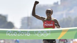 A mai "căzut" o campioană olimpică! Jemima Sumgong, medaliată cu aur la maraton, a fost depistată pozitiv 
