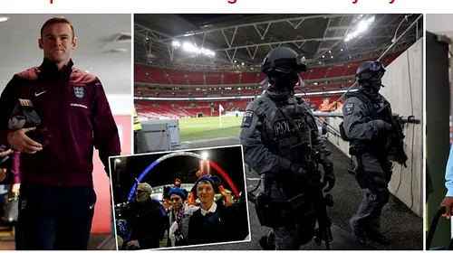 FOTO | Europa în teroare. Forțe speciale antitero au patrulat pe Wembley înainte de Anglia – Franța