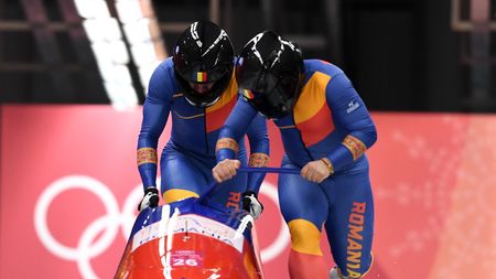 JO 2018. Cei mai tineri boberi din concursul olimpic și-au atins obiectivul: românii Mihai Tentea și Ciprian Daroczi - locul 18 la PyeongChang. Emoții la manșa trei, împingătorul a alunecat la start