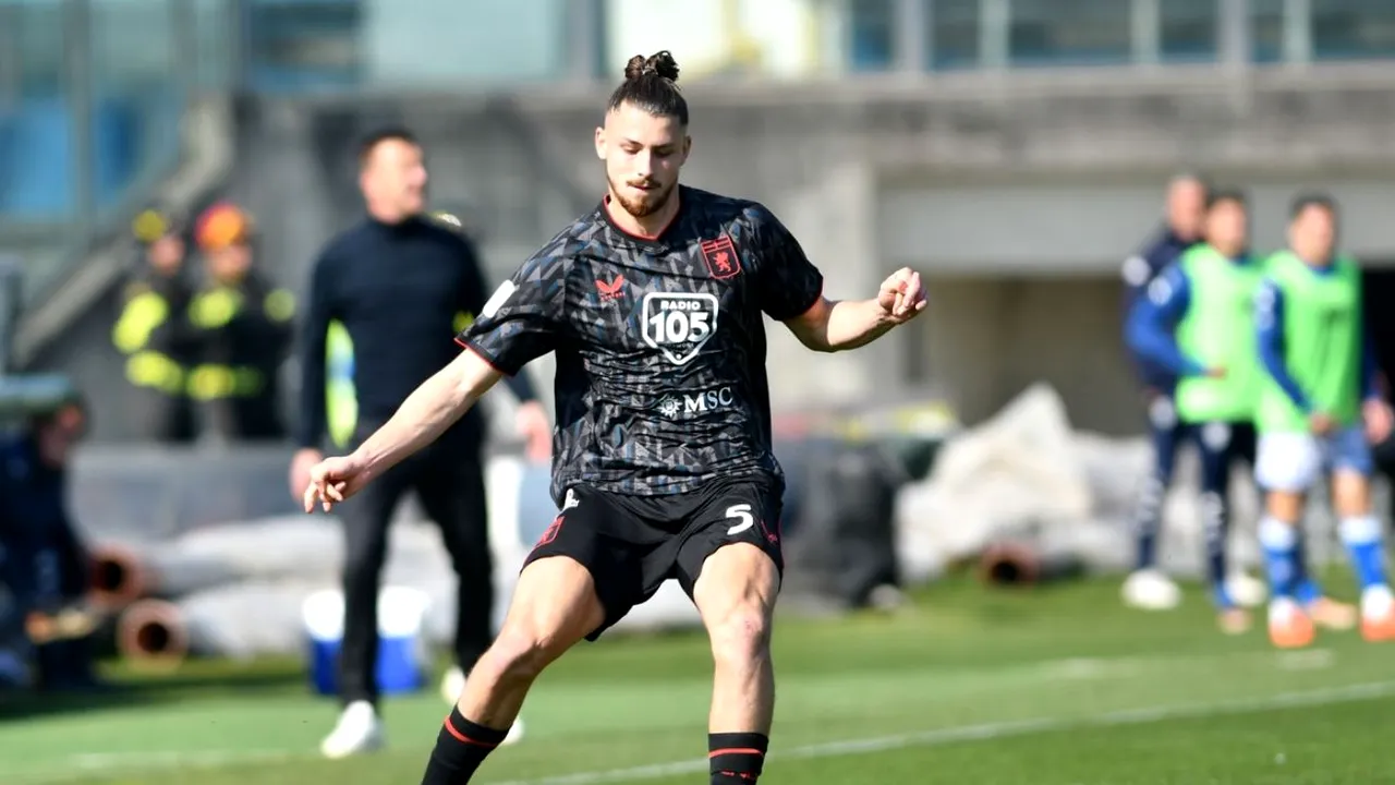 „Dragonul” Radu Drăgușin și-a dezvăluit arma secretă după ce a marcat al patrulea gol pentru Genoa în Serie B: „De aici vine puterea mea”