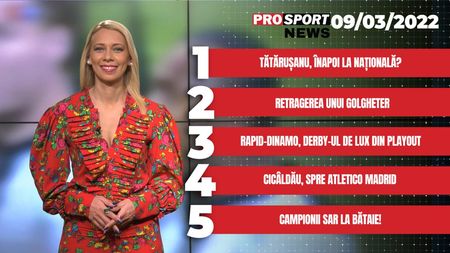 ProSport News | Jucătorii lui CFR Cluj, bătaie la antrenament + Tătărușanu, înapoi la națională? Cele mai importante știri ale zilei | VIDEO