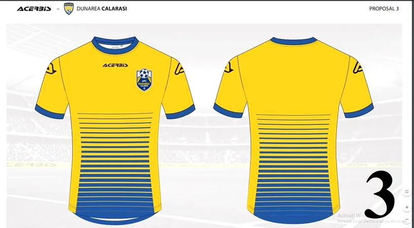 Suporterii liderului Ligii 2 au șansa să aleagă noul echipament de joc al favoriților! FOTO - Vezi cele șase modele!** Dunărea își schimbă sponsorul tehnic, posibil și sigla