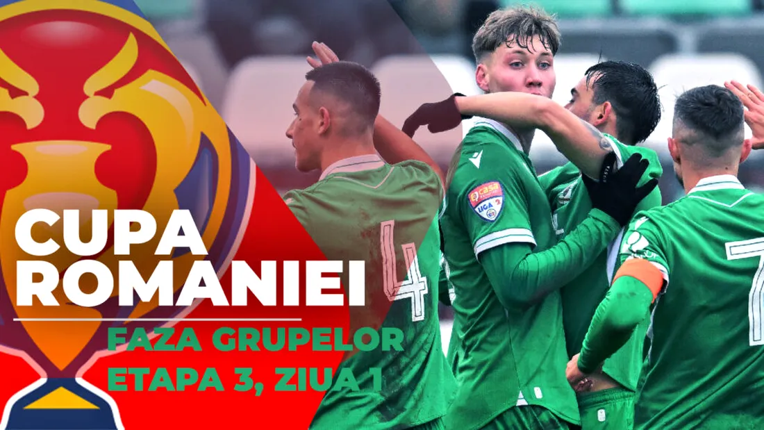 CSC Dumbrăvița - CFC Argeș și CFR Cluj - Rapid se joacă de la ora 20:00 și decid primele două calificate în sferturile Cupei României