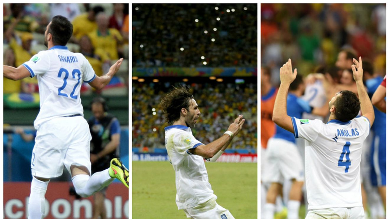 GALERIE FOTO | Samaras, eroul grecilor după ce a marcat golul calificării în ultima secundă a meciului cu Coasta de Fildeș