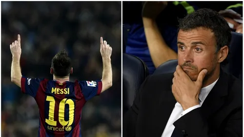 Surpriză pentru Messi! Planul lui Luis Enrique pentru starul argentinian: 