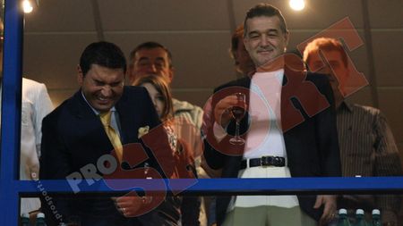 Becali și Borcea, împreună la stadion!** "Bem șampanie indiferent de rezultat"